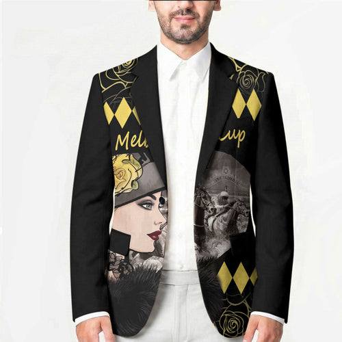 Personalised Melbourne Cup Australia Blazer Gorgeous Lady Yellow Rose