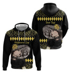 Personalised Melbourne Cup Australia Hoodie Gorgeous Lady Yellow Rose