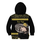 Personalised Melbourne Cup Australia Kid Hoodie Gorgeous Lady Yellow Rose