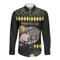 Personalised Melbourne Cup Australia Long Sleeve Button Shirt Gorgeous Lady Yellow Rose