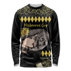 Personalised Melbourne Cup Australia Long Sleeve Shirt Gorgeous Lady Yellow Rose