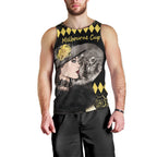 Personalised Melbourne Cup Australia Men Tank Top Gorgeous Lady Yellow Rose