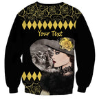 Personalised Melbourne Cup Australia Sweatshirt Gorgeous Lady Yellow Rose