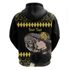 Personalised Melbourne Cup Australia Zip Hoodie Gorgeous Lady Yellow Rose