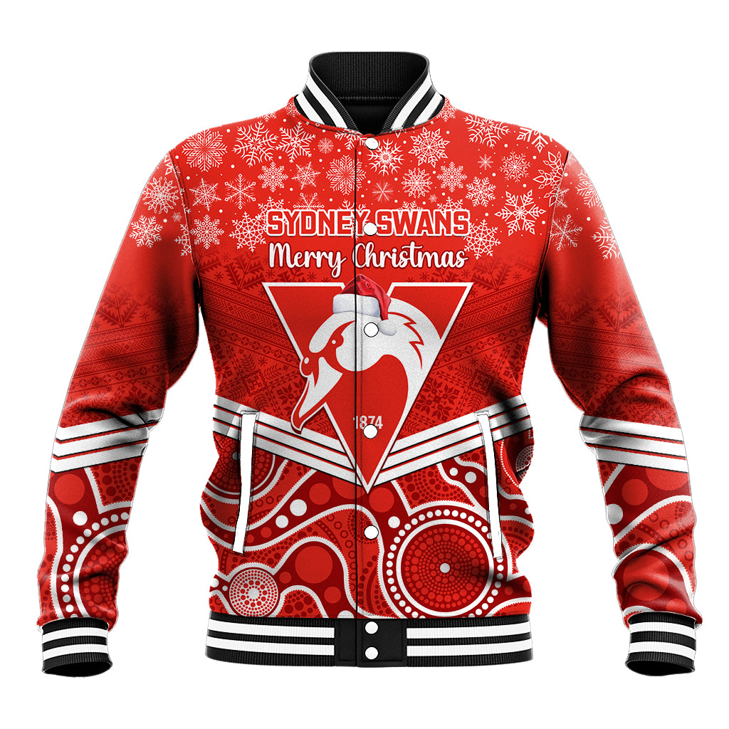 personalised-swans-football-christmas-baseball-jacket-merry-xmas-2023-mix-aboriginal-art