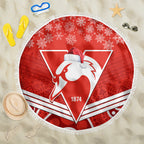 personalised-swans-football-christmas-beach-blanket-merry-xmas-2023-mix-aboriginal-art