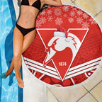 personalised-swans-football-christmas-beach-blanket-merry-xmas-2023-mix-aboriginal-art