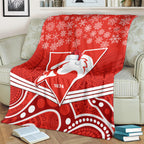 personalised-swans-football-christmas-blanket-merry-xmas-2023-mix-aboriginal-art
