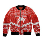 personalised-swans-football-christmas-bomber-jacket-merry-xmas-2023-mix-aboriginal-art