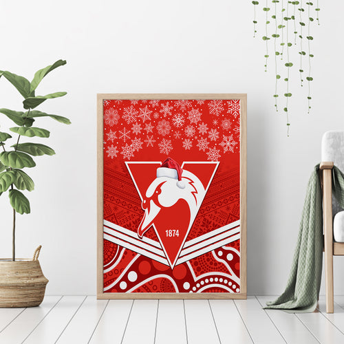 personalised-swans-football-christmas-canvas-wall-art-merry-xmas-2023-mix-aboriginal-art