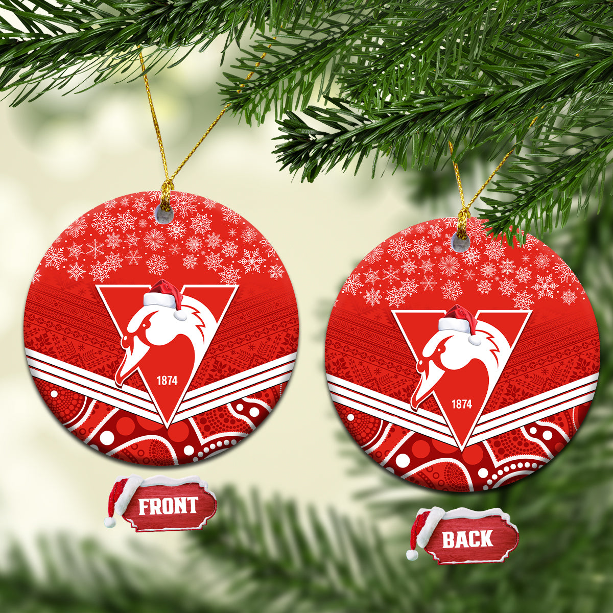 swans-football-christmas-ceramic-ornament-merry-xmas-2023-mix-aboriginal-art