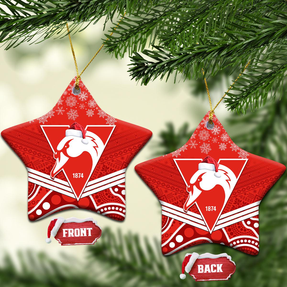 swans-football-christmas-ceramic-ornament-merry-xmas-2023-mix-aboriginal-art