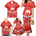 personalised-swans-football-christmas-family-matching-mermaid-dress-and-hawaiian-shirt-merry-xmas-2023-mix-aboriginal-art