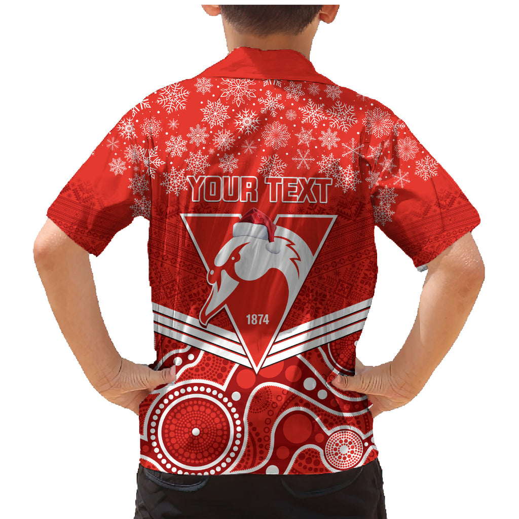 personalised-swans-football-christmas-family-matching-mermaid-dress-and-hawaiian-shirt-merry-xmas-2023-mix-aboriginal-art