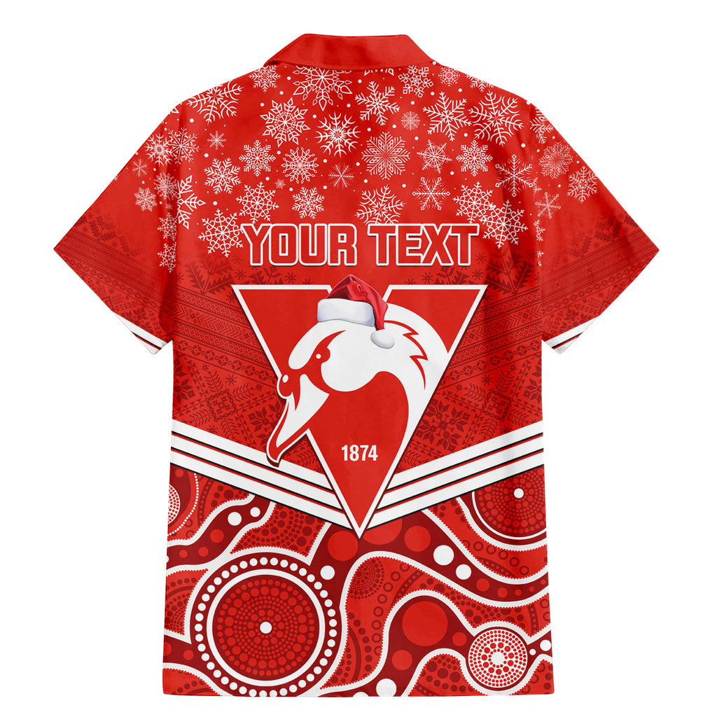 personalised-swans-football-christmas-family-matching-mermaid-dress-and-hawaiian-shirt-merry-xmas-2023-mix-aboriginal-art