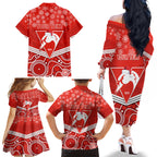 personalised-swans-football-christmas-family-matching-off-shoulder-long-sleeve-dress-and-hawaiian-shirt-merry-xmas-2023-mix-aboriginal-art