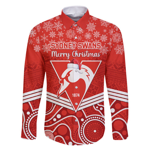 personalised-swans-football-christmas-family-matching-off-shoulder-maxi-dress-and-hawaiian-shirt-merry-xmas-2023-mix-aboriginal-art