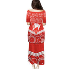 personalised-swans-football-christmas-family-matching-puletasi-dress-and-hawaiian-shirt-merry-xmas-2023-mix-aboriginal-art