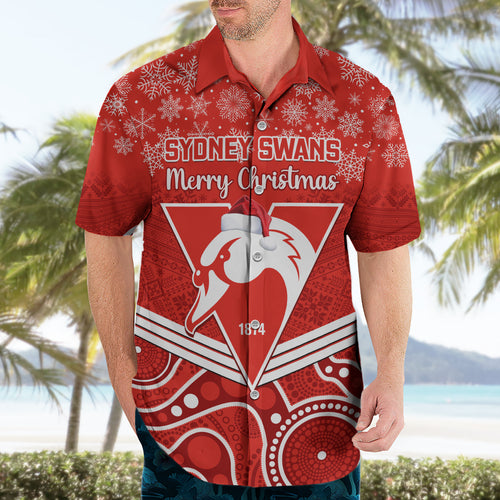 personalised-swans-football-christmas-hawaiian-shirt-merry-xmas-2023-mix-aboriginal-art