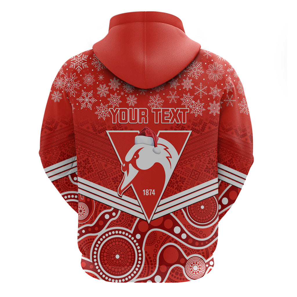 personalised-swans-football-christmas-hoodie-merry-xmas-2023-mix-aboriginal-art