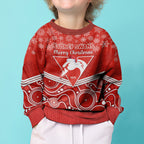 personalised-swans-football-christmas-kid-ugly-christmas-sweater-merry-xmas-2023-mix-aboriginal-art