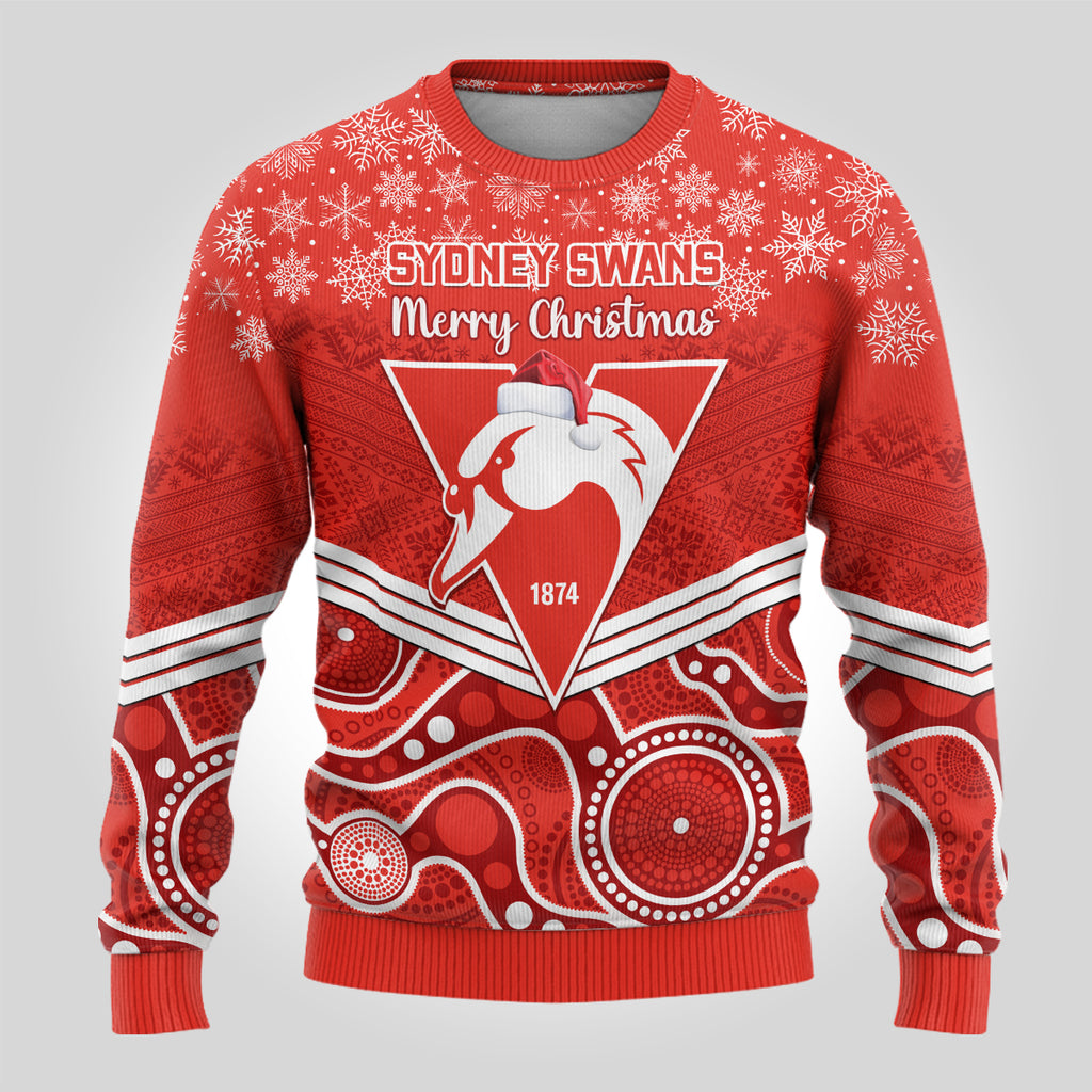 personalised-swans-football-christmas-ugly-christmas-sweater-merry-xmas-2023-mix-aboriginal-art