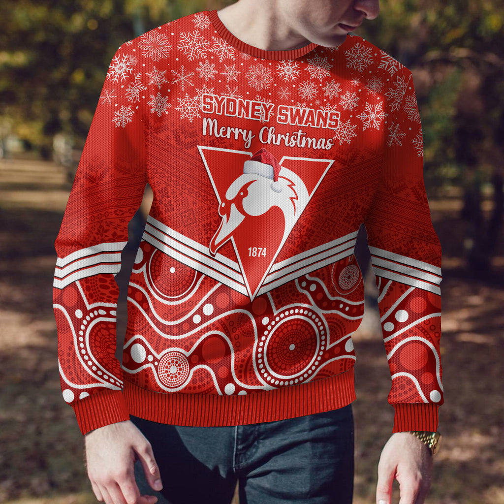 personalised-swans-football-christmas-ugly-christmas-sweater-merry-xmas-2023-mix-aboriginal-art