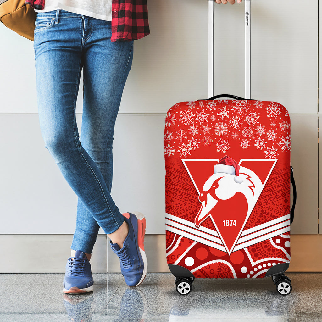 personalised-swans-football-christmas-luggage-cover-merry-xmas-2023-mix-aboriginal-art