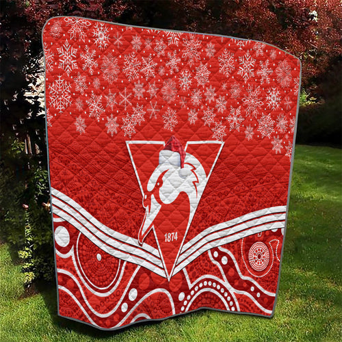 personalised-swans-football-christmas-quilt-merry-xmas-2023-mix-aboriginal-art