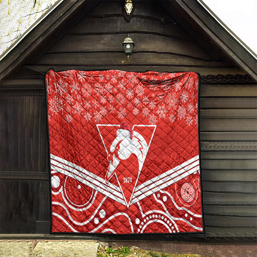 personalised-swans-football-christmas-quilt-merry-xmas-2023-mix-aboriginal-art