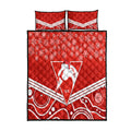 personalised-swans-football-christmas-quilt-bed-set-merry-xmas-2023-mix-aboriginal-art