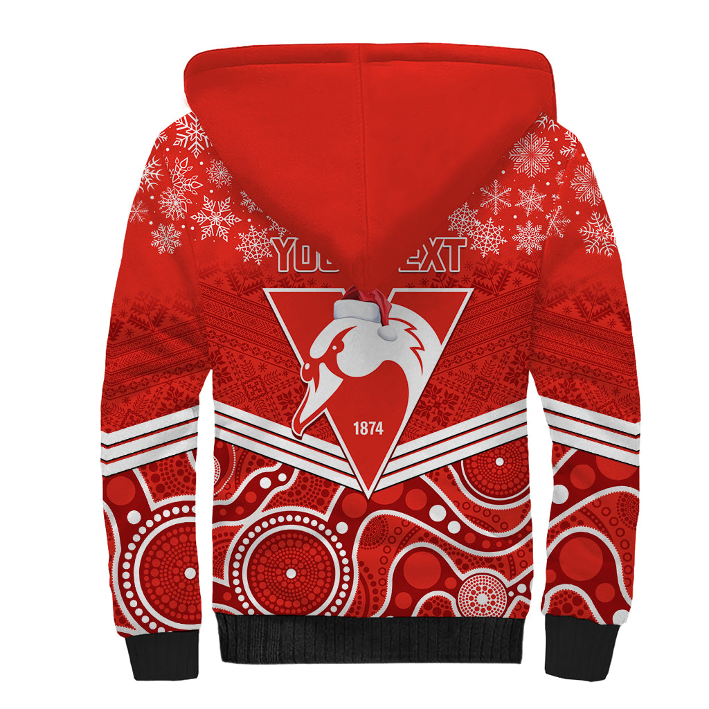personalised-swans-football-christmas-sherpa-hoodie-merry-xmas-2023-mix-aboriginal-art