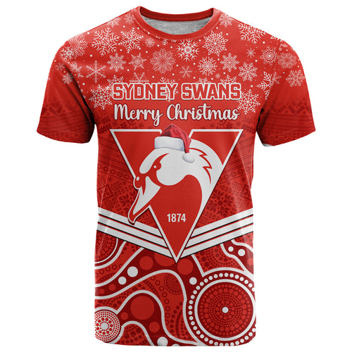 personalised-swans-football-christmas-t-shirt-merry-xmas-2023-mix-aboriginal-art