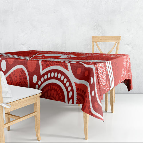 personalised-swans-football-christmas-tablecloth-merry-xmas-2023-mix-aboriginal-art