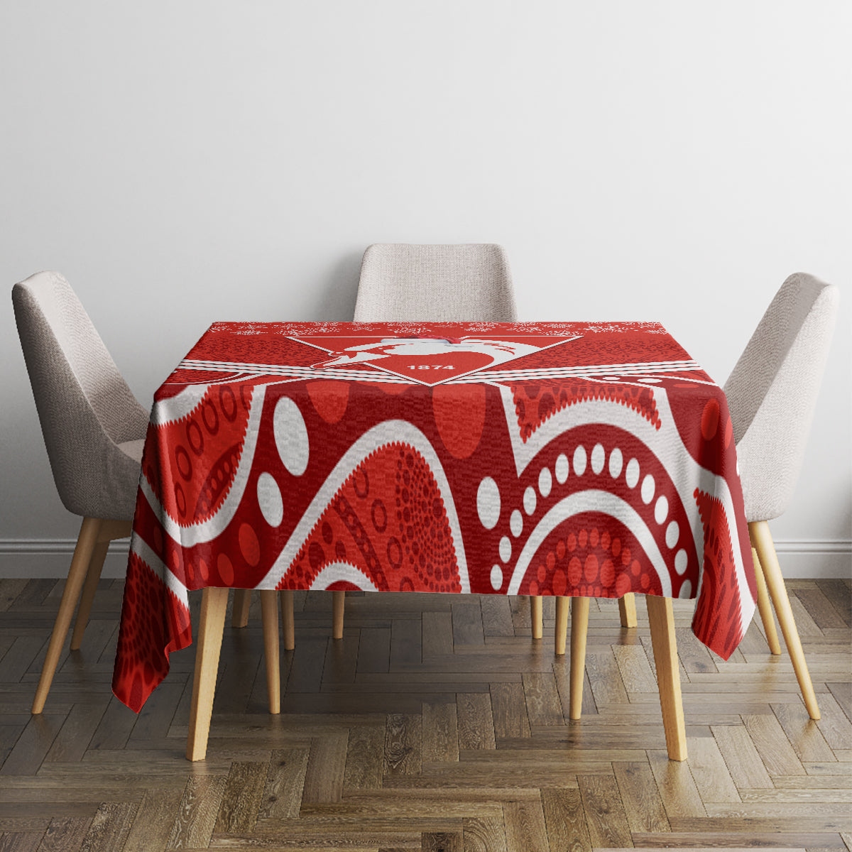 personalised-swans-football-christmas-tablecloth-merry-xmas-2023-mix-aboriginal-art