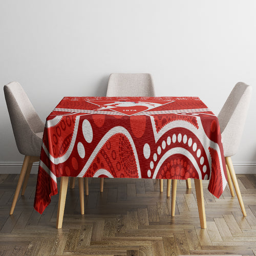 personalised-swans-football-christmas-tablecloth-merry-xmas-2023-mix-aboriginal-art