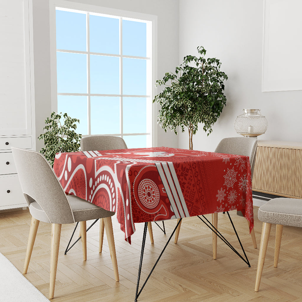 personalised-swans-football-christmas-tablecloth-merry-xmas-2023-mix-aboriginal-art