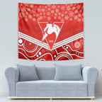 personalised-swans-football-christmas-tapestry-merry-xmas-2023-mix-aboriginal-art