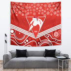 personalised-swans-football-christmas-tapestry-merry-xmas-2023-mix-aboriginal-art