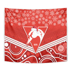 personalised-swans-football-christmas-tapestry-merry-xmas-2023-mix-aboriginal-art
