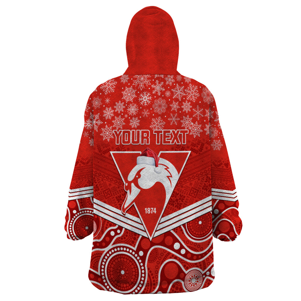 personalised-swans-football-christmas-wearable-blanket-hoodie-merry-xmas-2023-mix-aboriginal-art