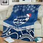 custom-geelong-football-christmas-blanket-merry-xmas-2023-mix-aboriginal-art