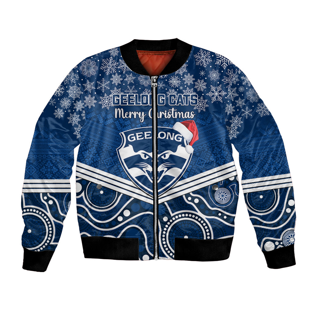 custom-geelong-football-christmas-bomber-jacket-merry-xmas-2023-mix-aboriginal-art