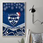 custom-geelong-football-christmas-canvas-wall-art-merry-xmas-2023-mix-aboriginal-art