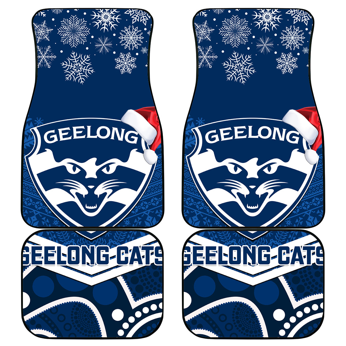 custom-geelong-football-christmas-car-mats-merry-xmas-2023-mix-aboriginal-art
