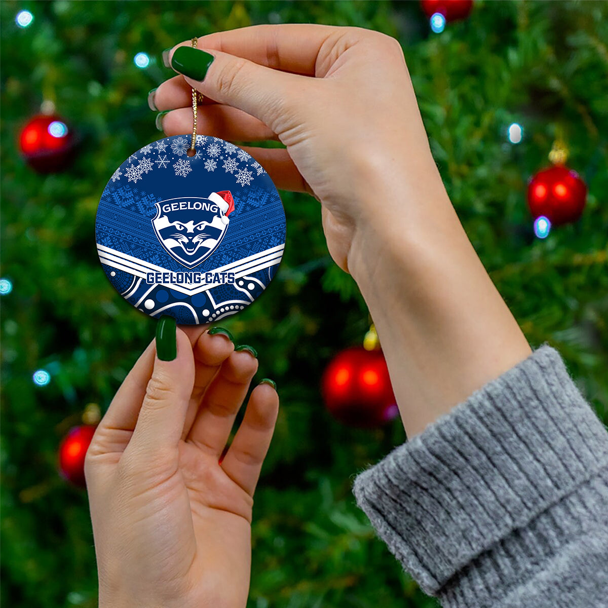 geelong-football-christmas-ceramic-ornament-merry-xmas-2023-mix-aboriginal-art