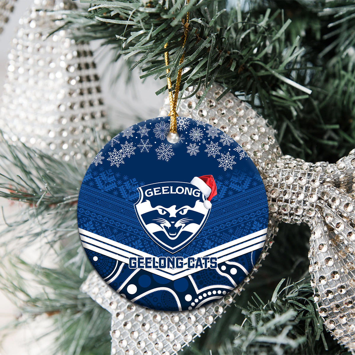 geelong-football-christmas-ceramic-ornament-merry-xmas-2023-mix-aboriginal-art