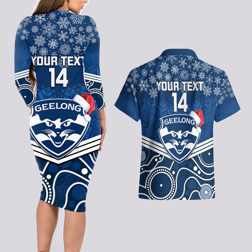 custom-geelong-football-christmas-couples-matching-long-sleeve-bodycon-dress-and-hawaiian-shirt-merry-xmas-2023-mix-aboriginal-art