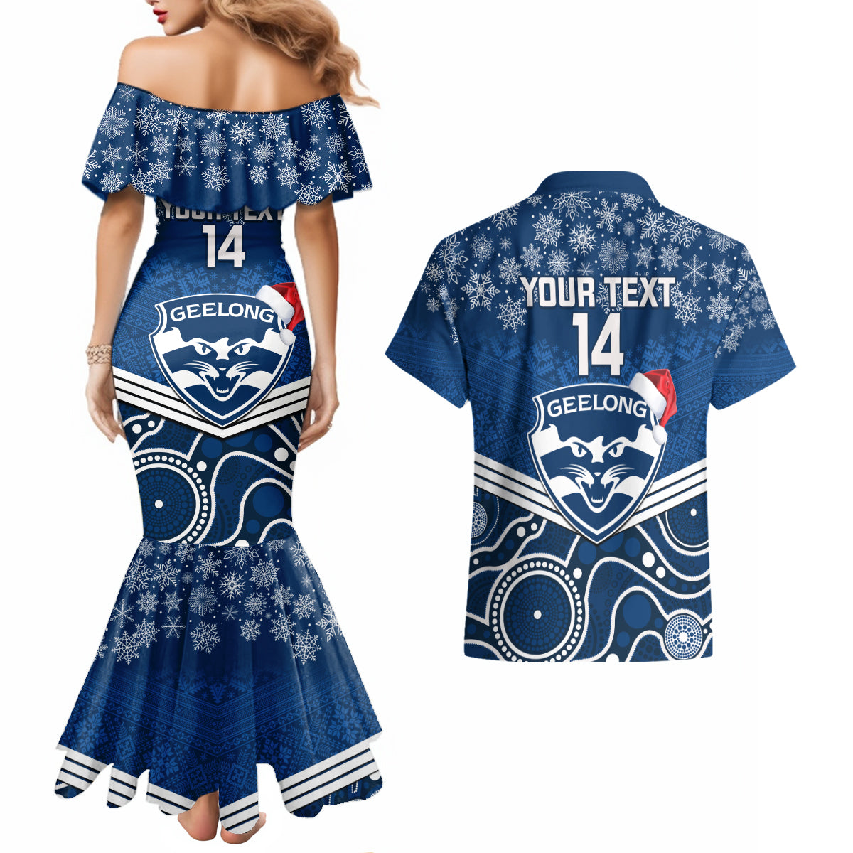 custom-geelong-football-christmas-couples-matching-mermaid-dress-and-hawaiian-shirt-merry-xmas-2023-mix-aboriginal-art