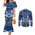 custom-geelong-football-christmas-couples-matching-mermaid-dress-and-long-sleeve-button-shirt-merry-xmas-2023-mix-aboriginal-art